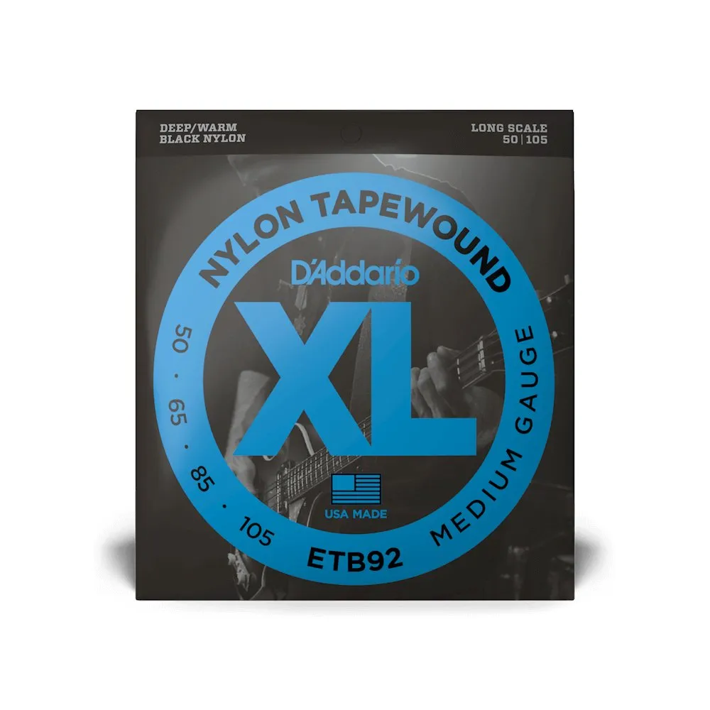 D'Addario XL Nylon Tapewound Bass Strings