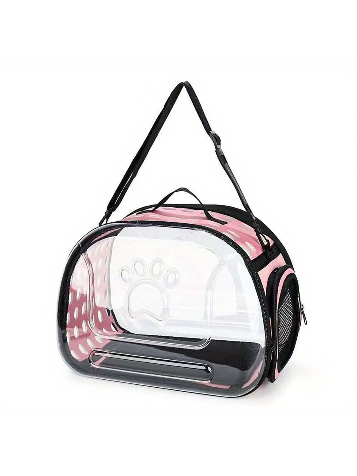 Diagonal Pet Bag Breathable Portable Pet Bag Cat Backpack Folding Transparent Cat Bag