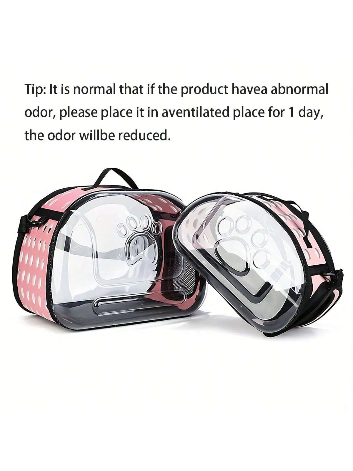 Diagonal Pet Bag Breathable Portable Pet Bag Cat Backpack Folding Transparent Cat Bag