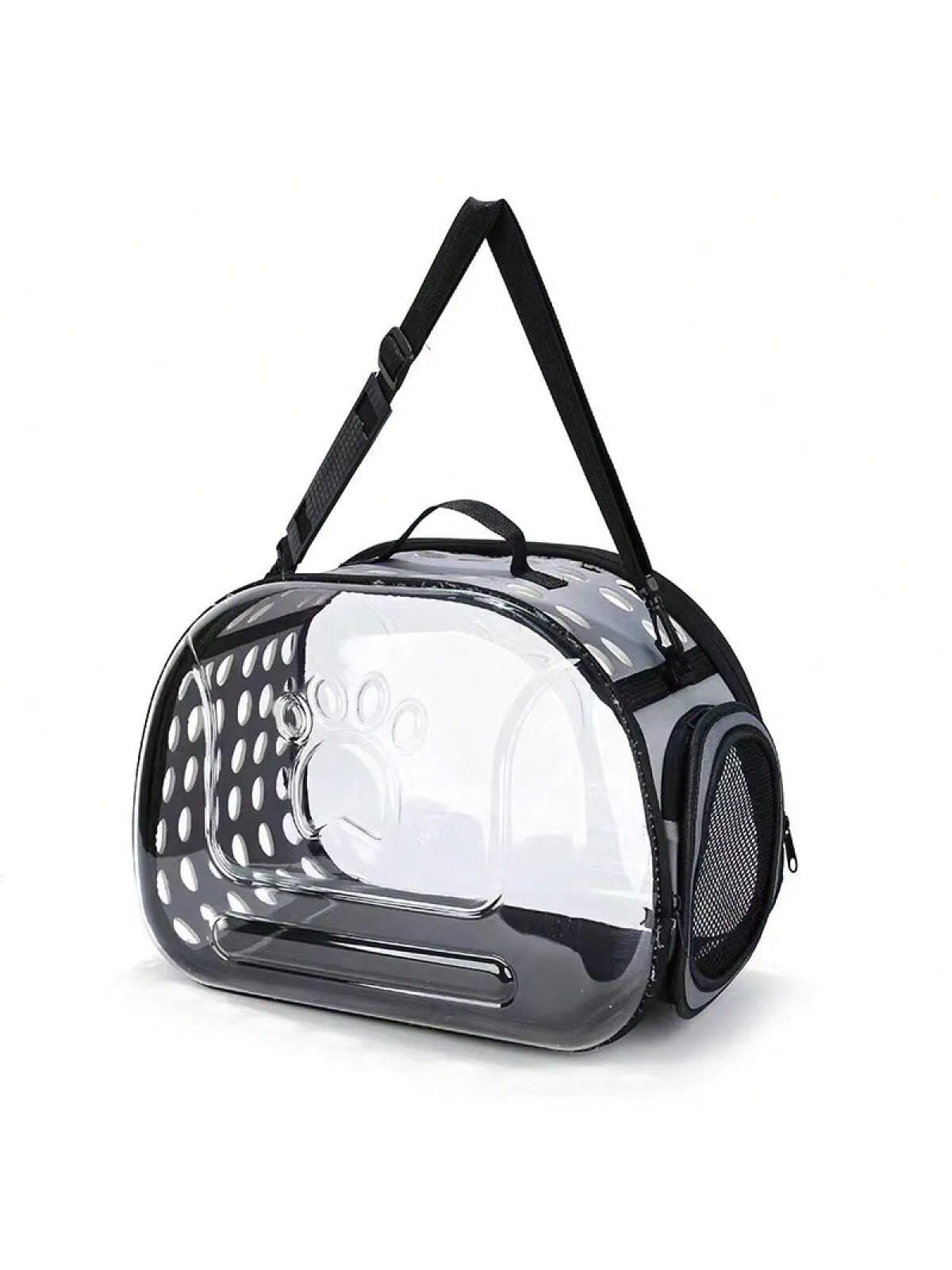 Diagonal Pet Bag Breathable Portable Pet Bag Cat Backpack Folding Transparent Cat Bag