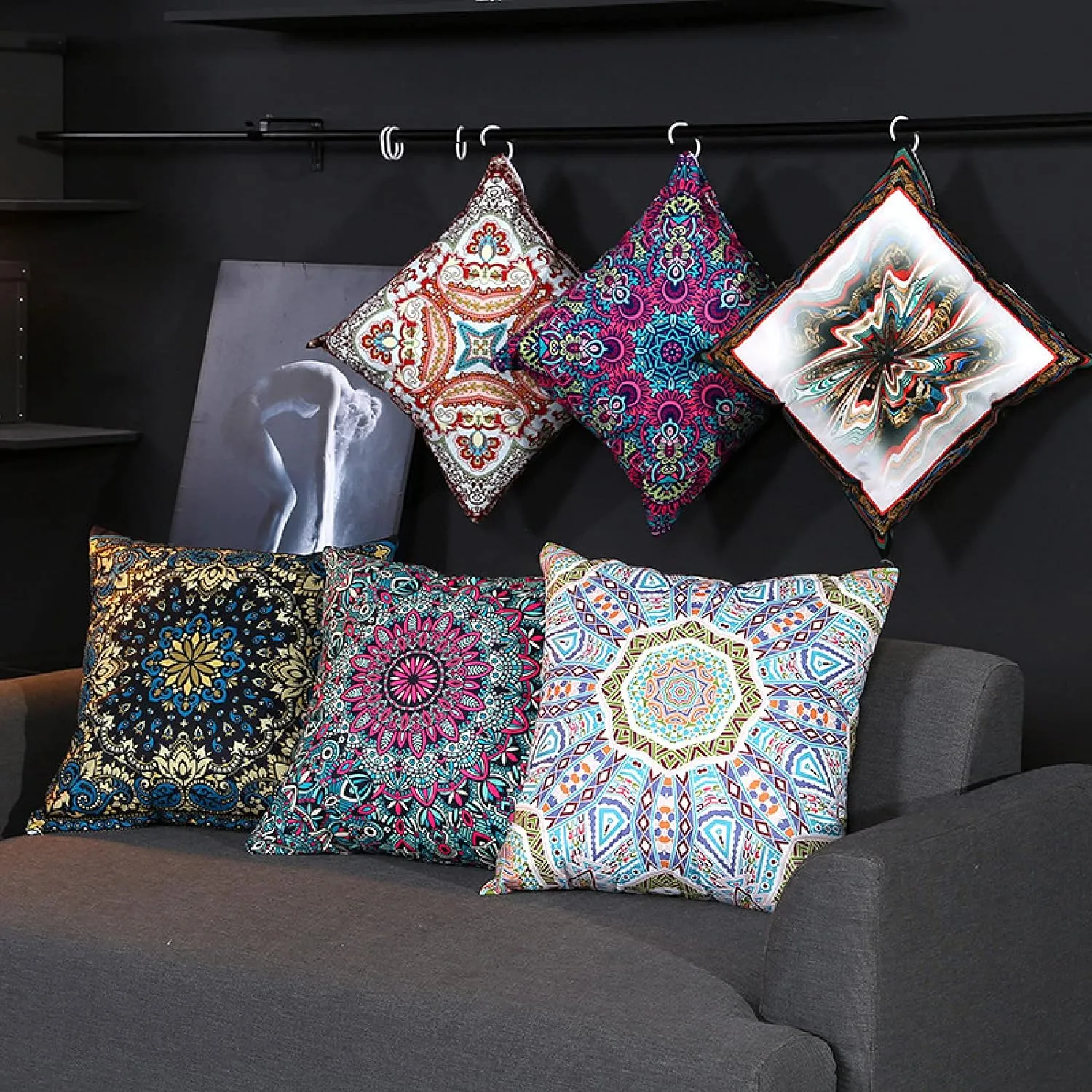 Digital Printed Cushions Assorted 7 PCs-Turkish Design