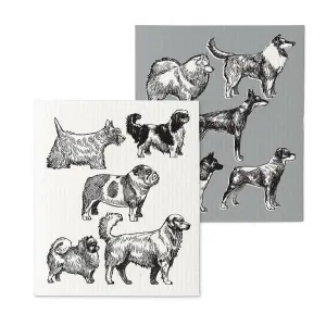 Dog Sketch Dishcloths