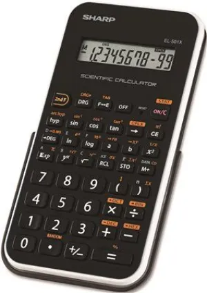 El-501Xbwh Scientific Calculator 10-Digit Lcd Black/White