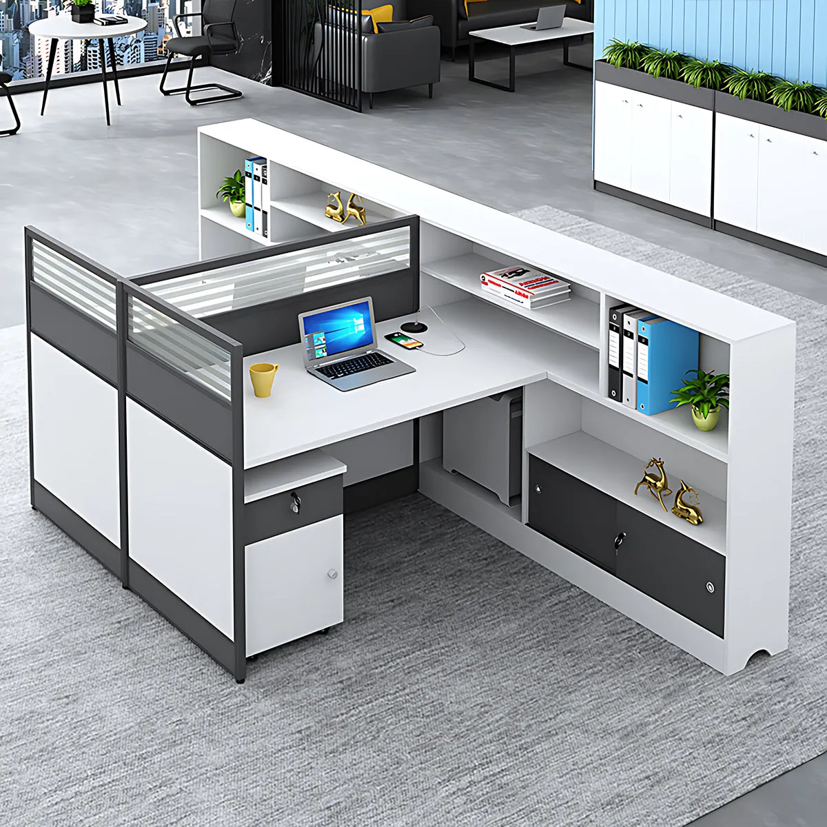 Elegant and Modern Office Desk for Professional Workspace