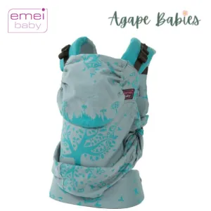 Emeibaby Hybrid Wrap Conversion Baby Carrier - Full Treemei Bright Grey Turquoise