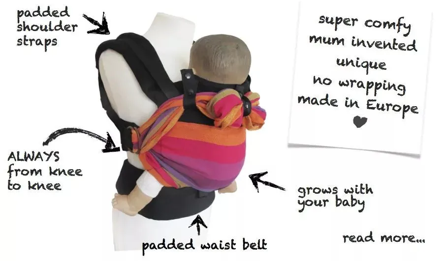 Emeibaby Wrap Conversion Toddler  Carrier - Full Panda