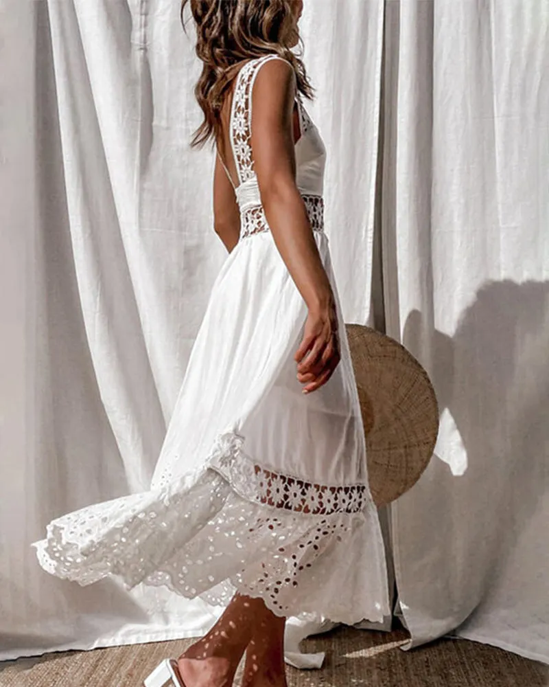 Fashion Lace No Swing Dress