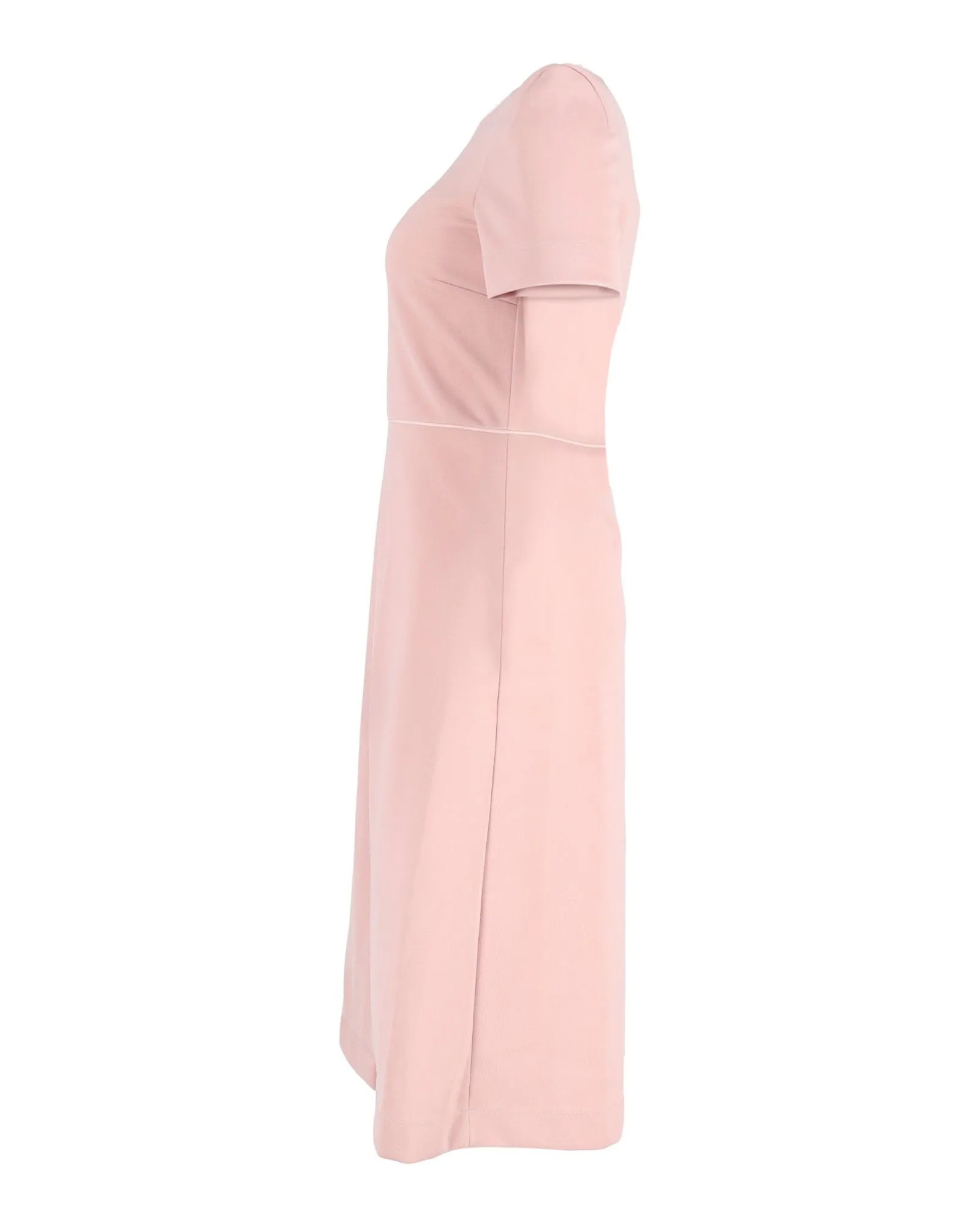 Fendi Shift Midi Dress in Dusty Pink Polyester