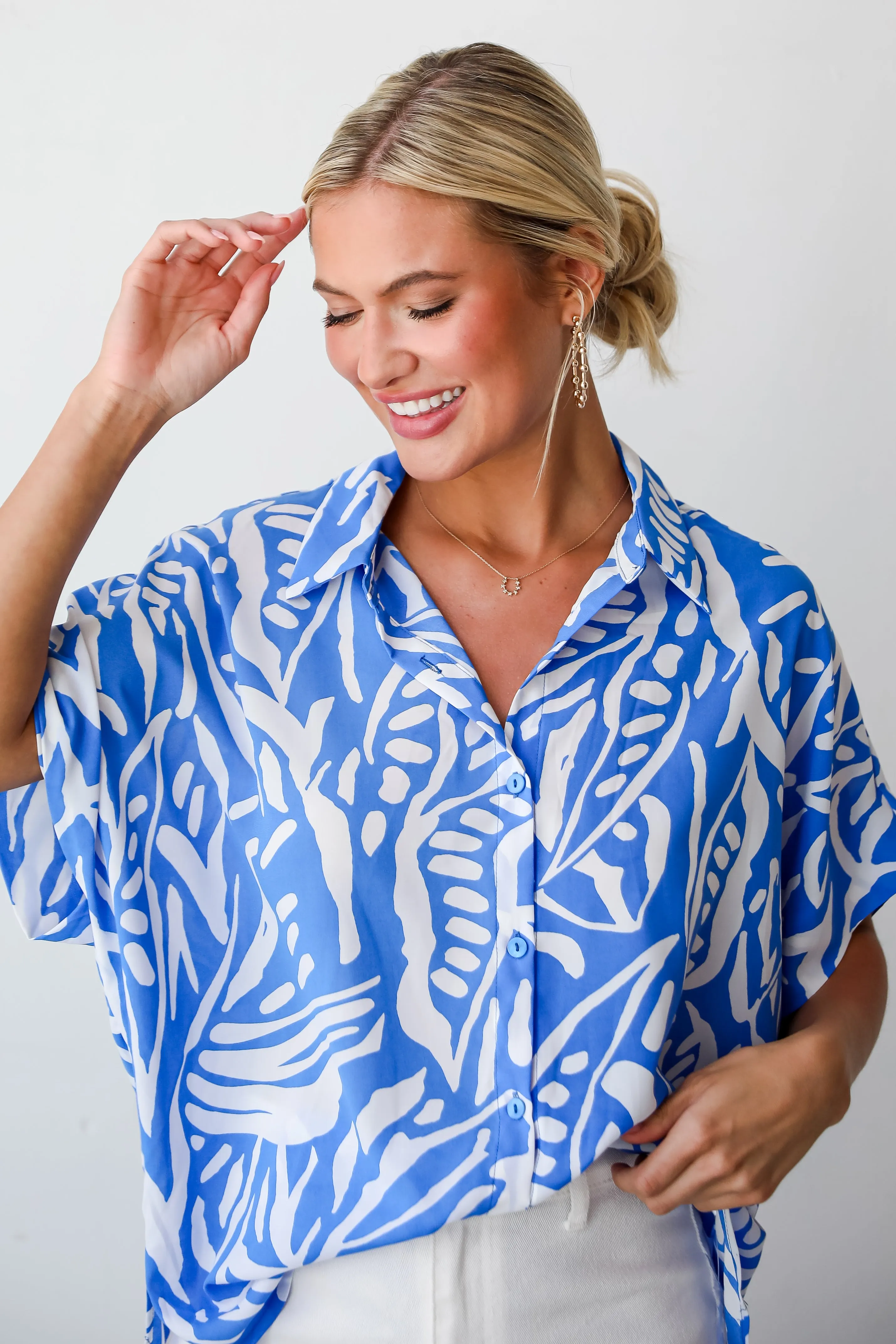 FINAL SALE - Gorgeous Spirit Oversized Blouse