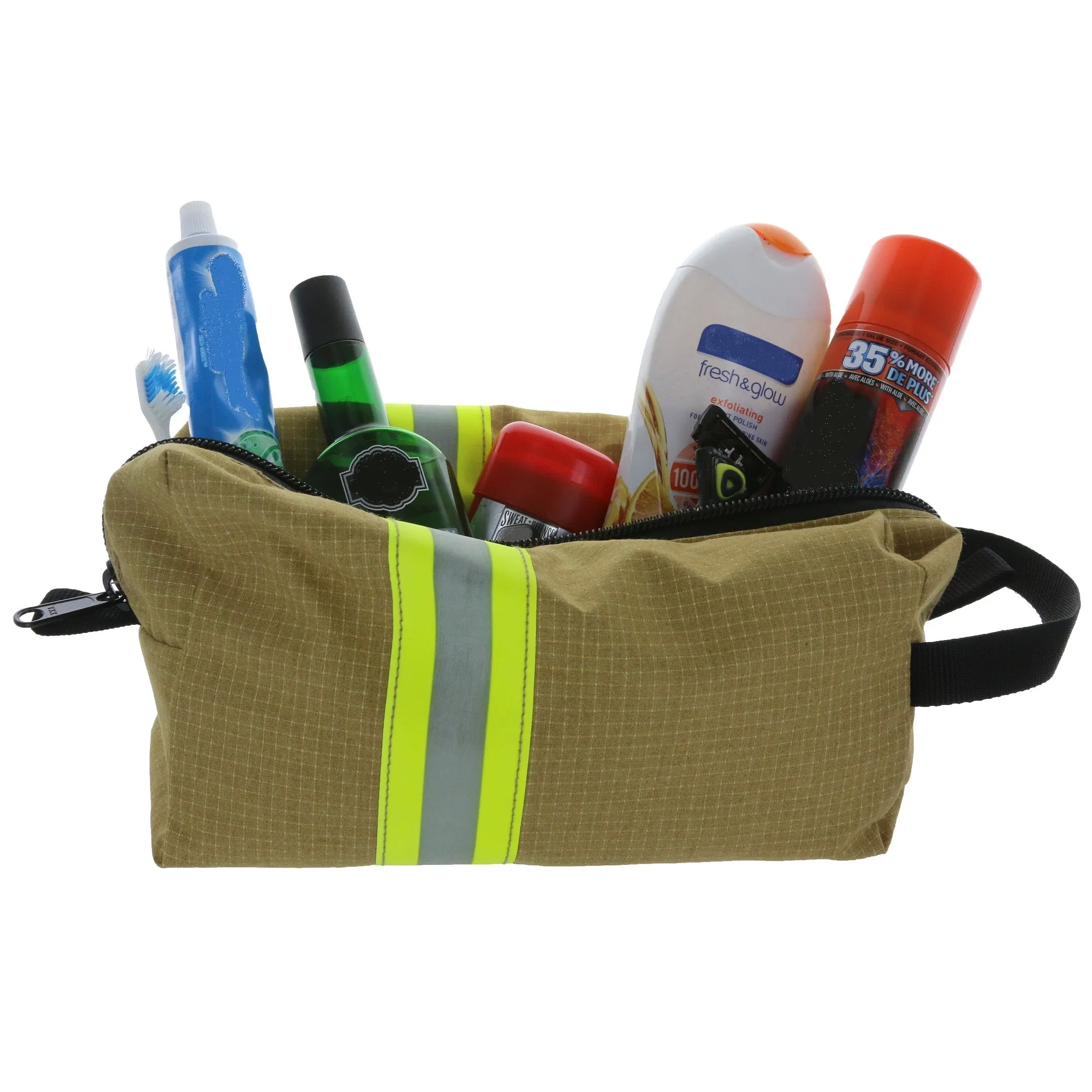 Firefighter Personalized TAN Dopp Kit Bag