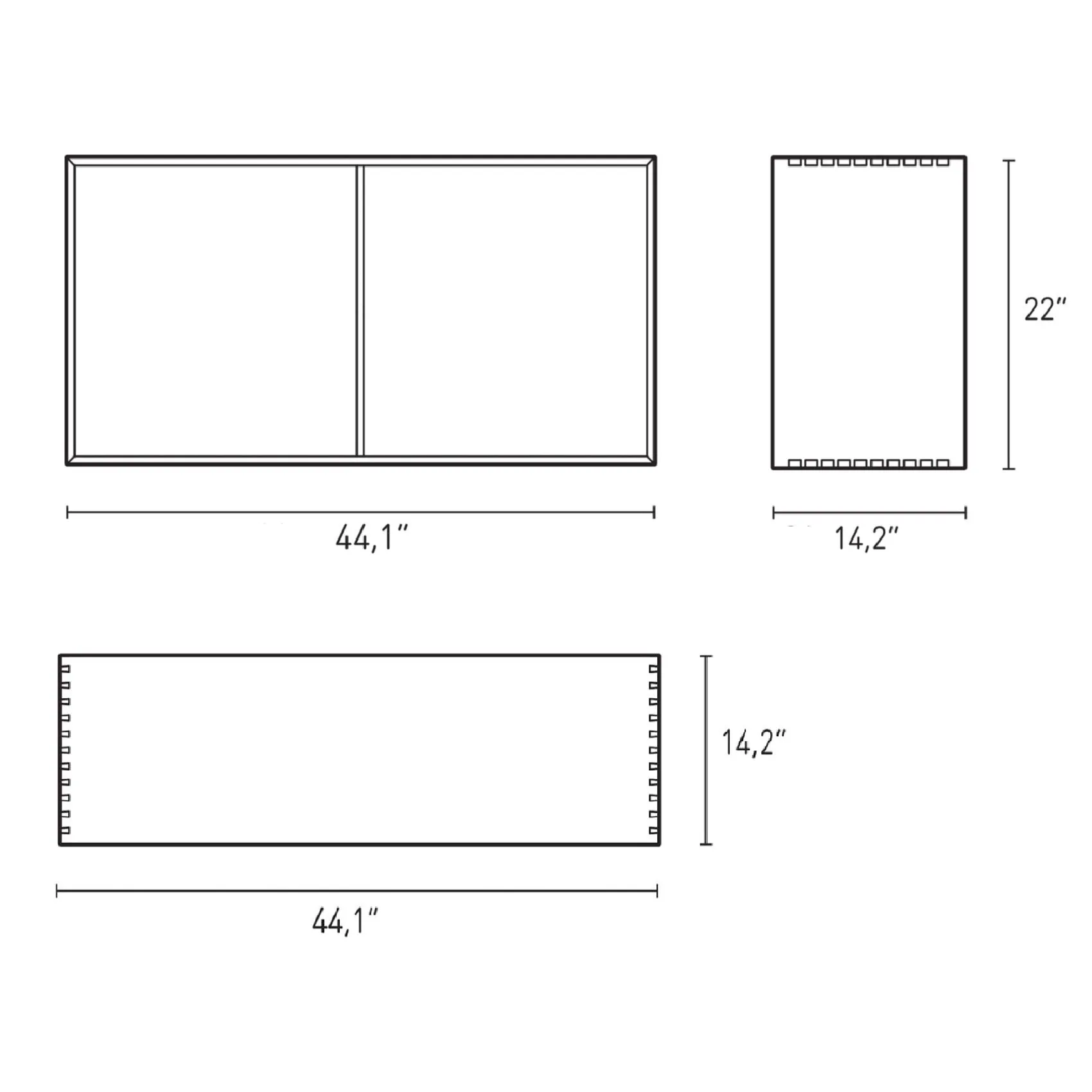 FK63 Deep Bookcase