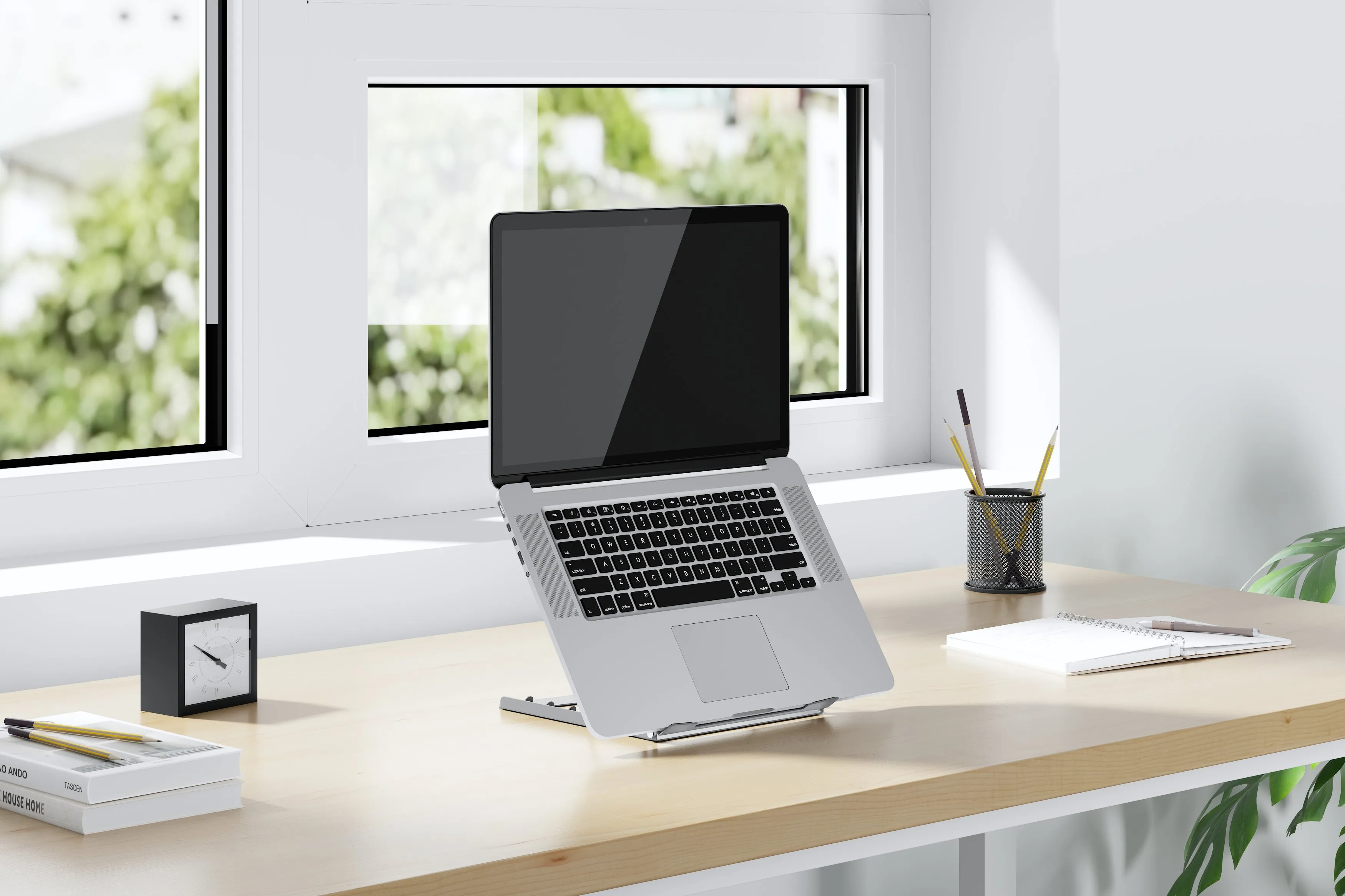 Foldable Laptop Stand - Silver