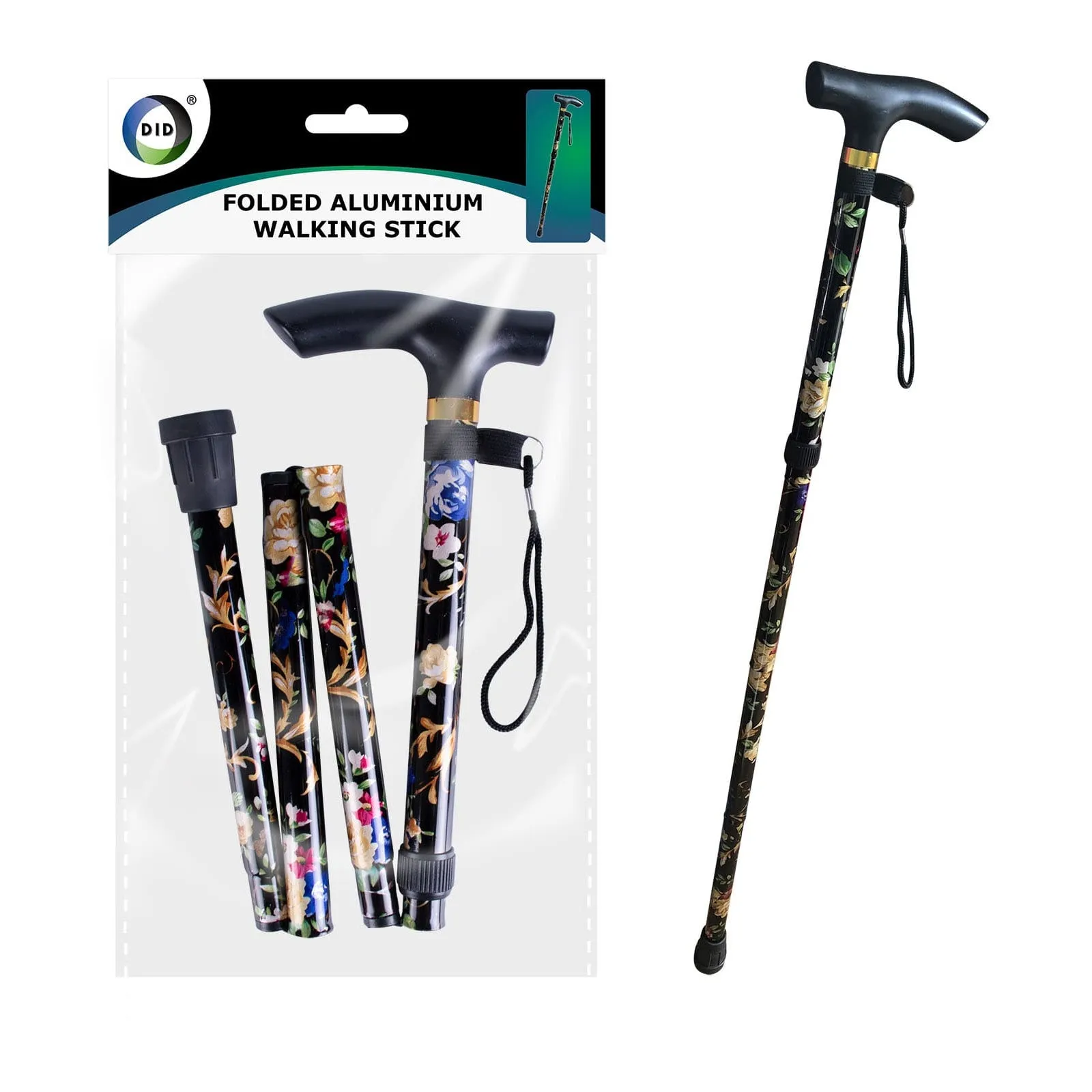 Foldable Printed Walking Stick