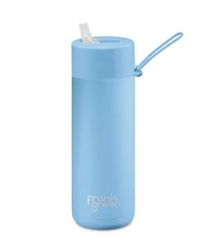 Frank Green - Ceramic Reusable Bottle Straw Lid 20oz Sky Blue