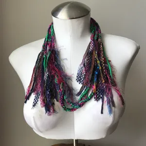 Funky Chic Boho Fiber Necklace (TN4)