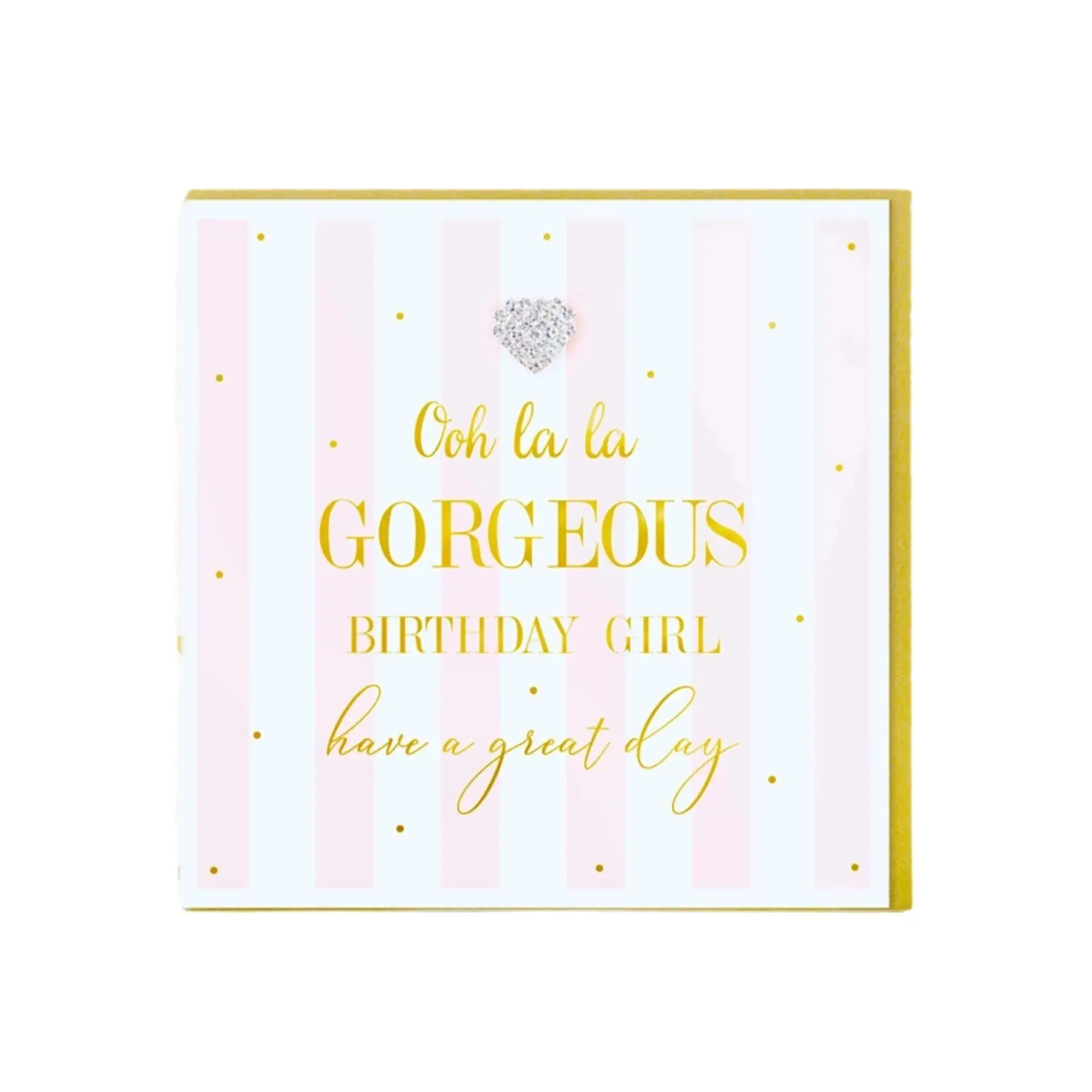 Gorgeous Birthday Girl Diamante Card