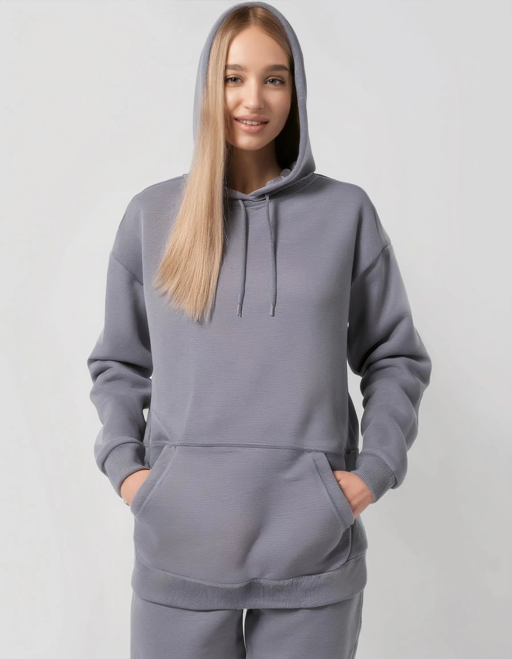 Graphite Chic Grey Hoodie