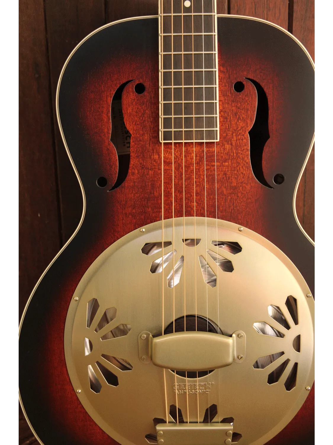 Gretsch G9240 Alligator Biscuit Round Neck Resonator 2-Color Sunburst