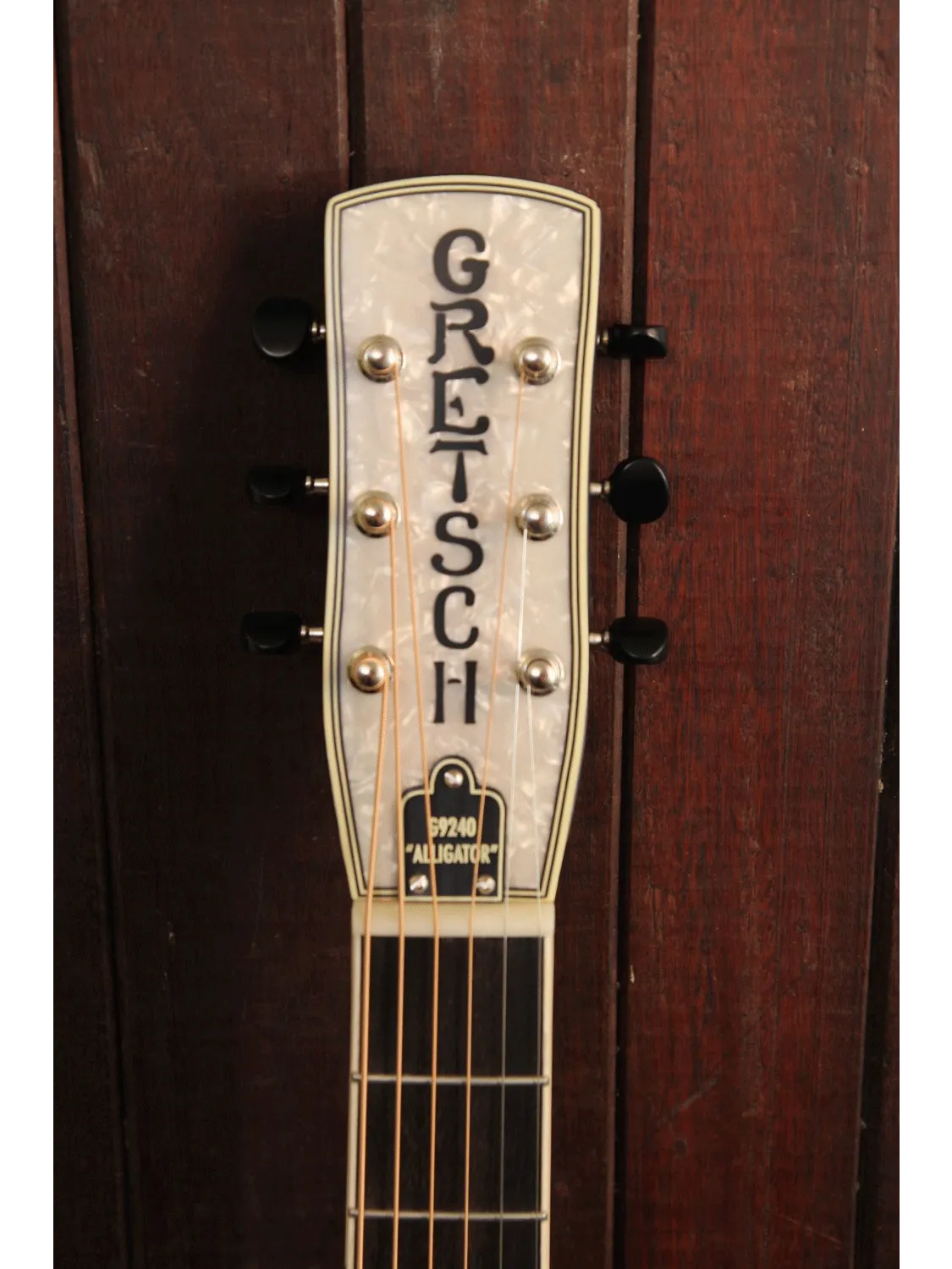 Gretsch G9240 Alligator Biscuit Round Neck Resonator 2-Color Sunburst