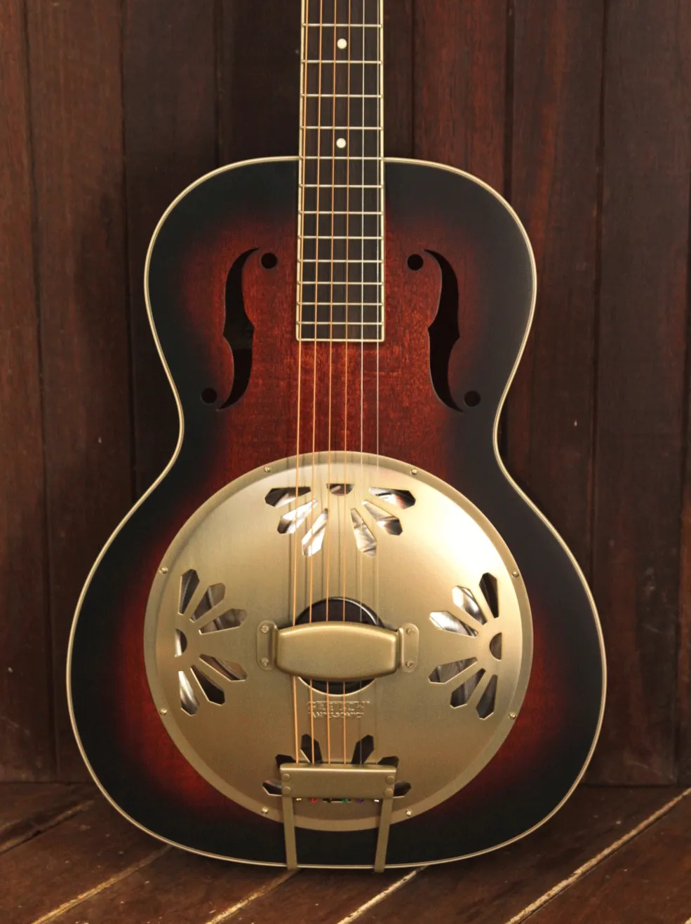 Gretsch G9240 Alligator Biscuit Round Neck Resonator 2-Color Sunburst