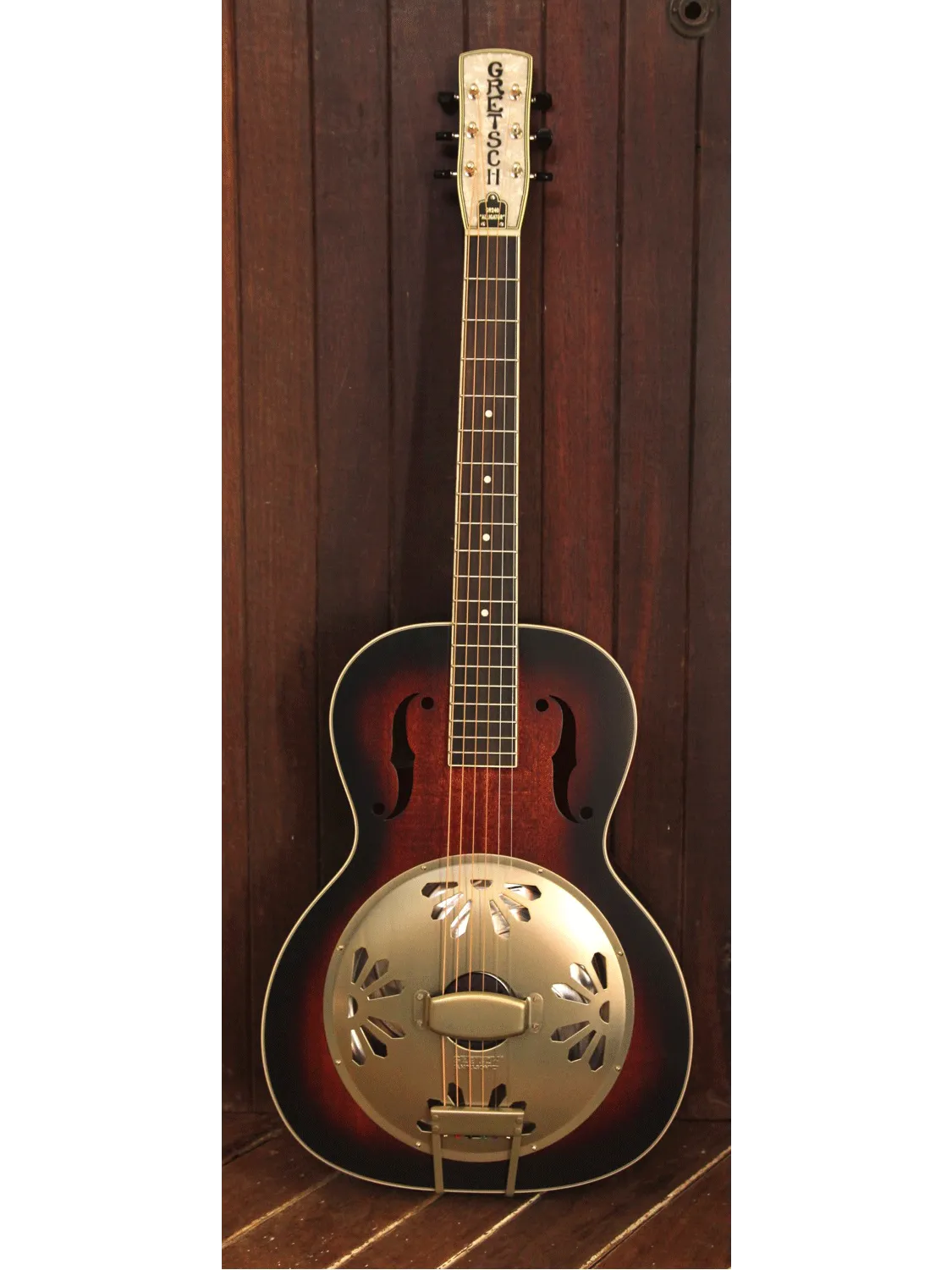 Gretsch G9240 Alligator Biscuit Round Neck Resonator 2-Color Sunburst