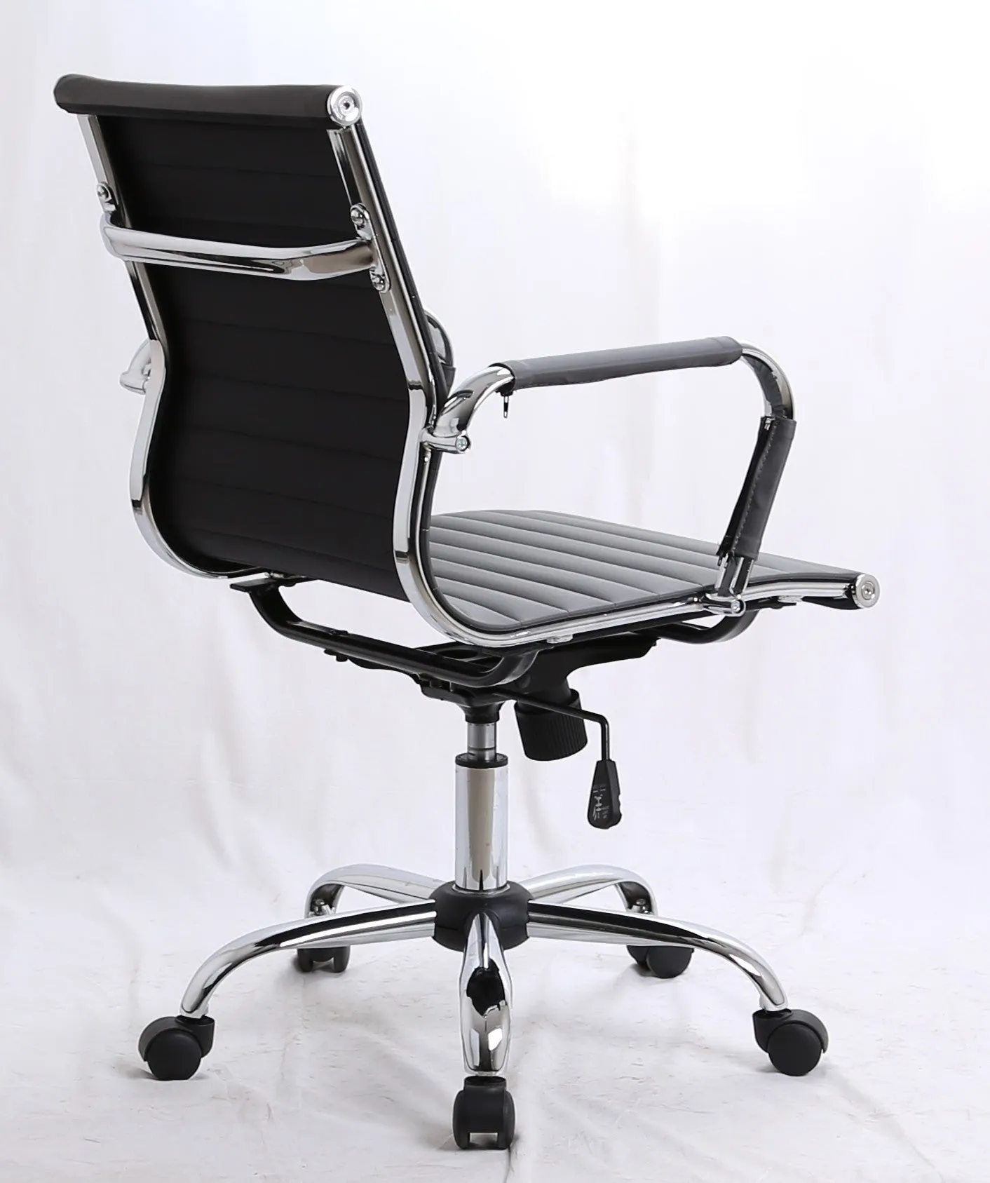 Grey Thin Pad Designer Office Chair