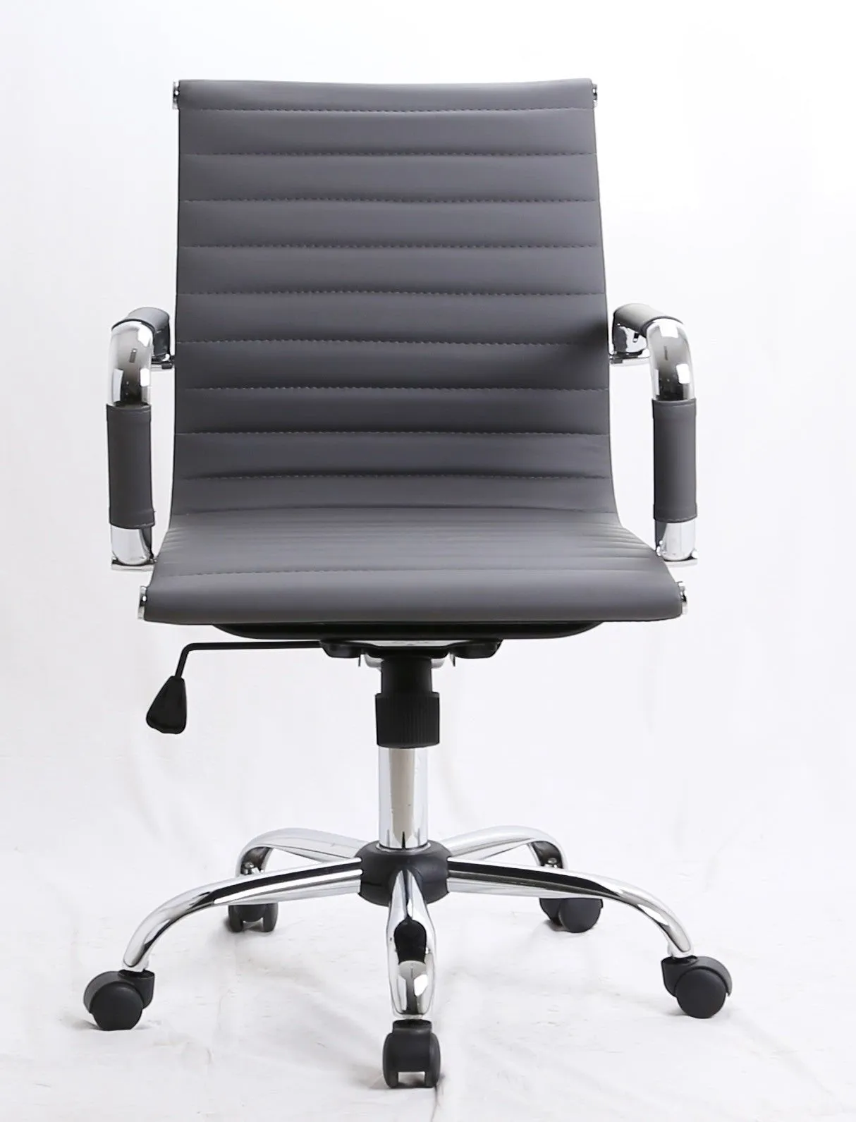 Grey Thin Pad Designer Office Chair