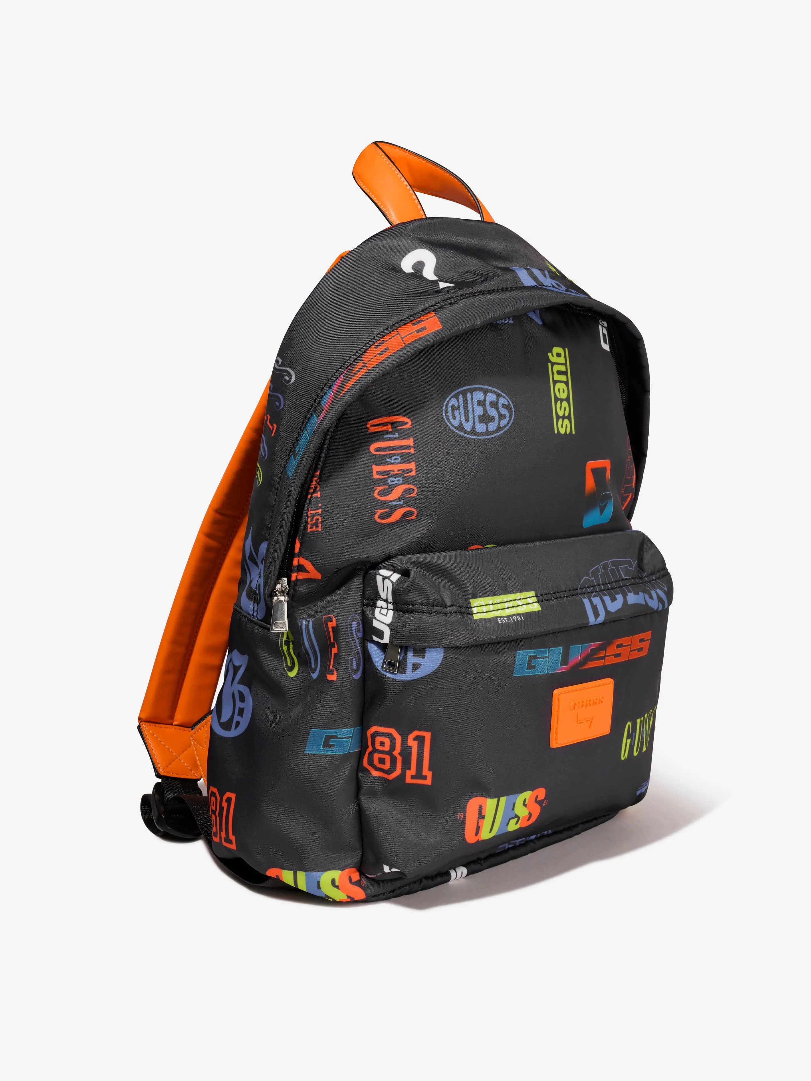 Guess Kids Logo Print Backpack in Black