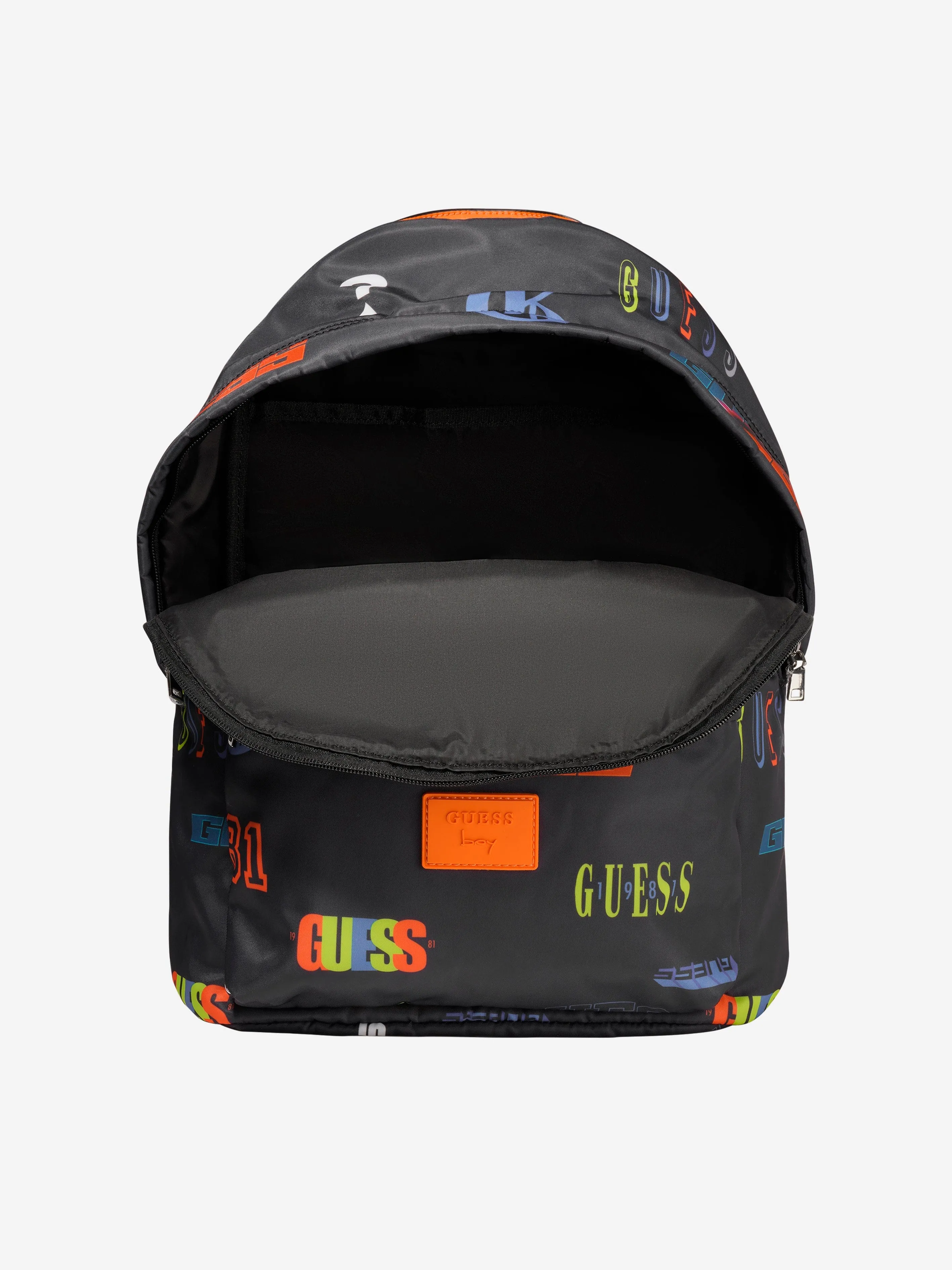 Guess Kids Logo Print Backpack in Black