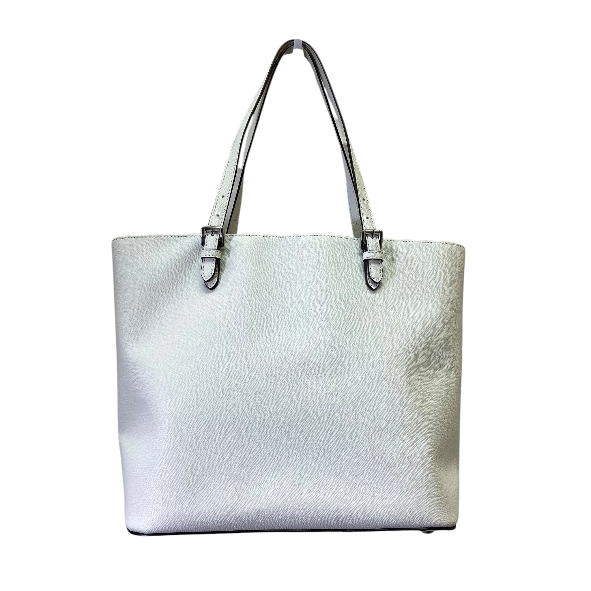 Handbag Designer By Michael Kors In White, Size:Large