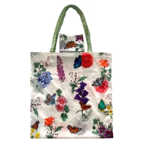 Handy Foldable Shopping Bag - Butterfly Meadows FBAG31