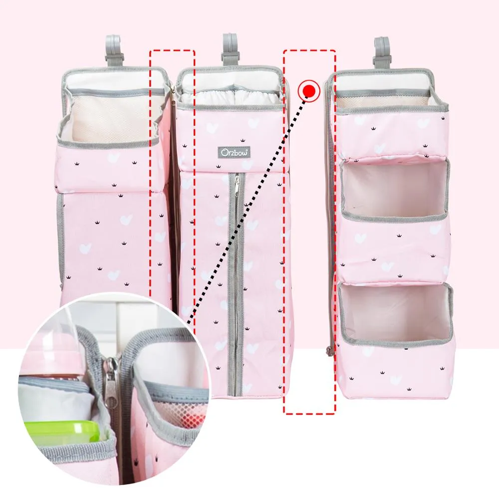 Hanging Baby Crib Organizer Bags