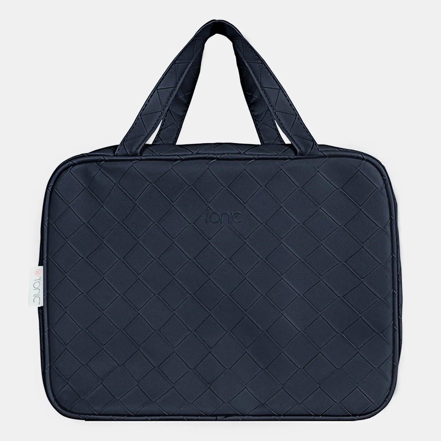 Hanging Cosmetic Bag - Woven Navy