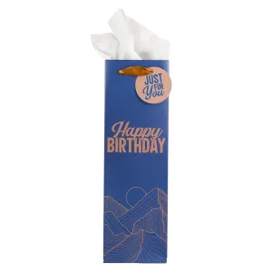 Happy Birthday Bottle Gift Bag