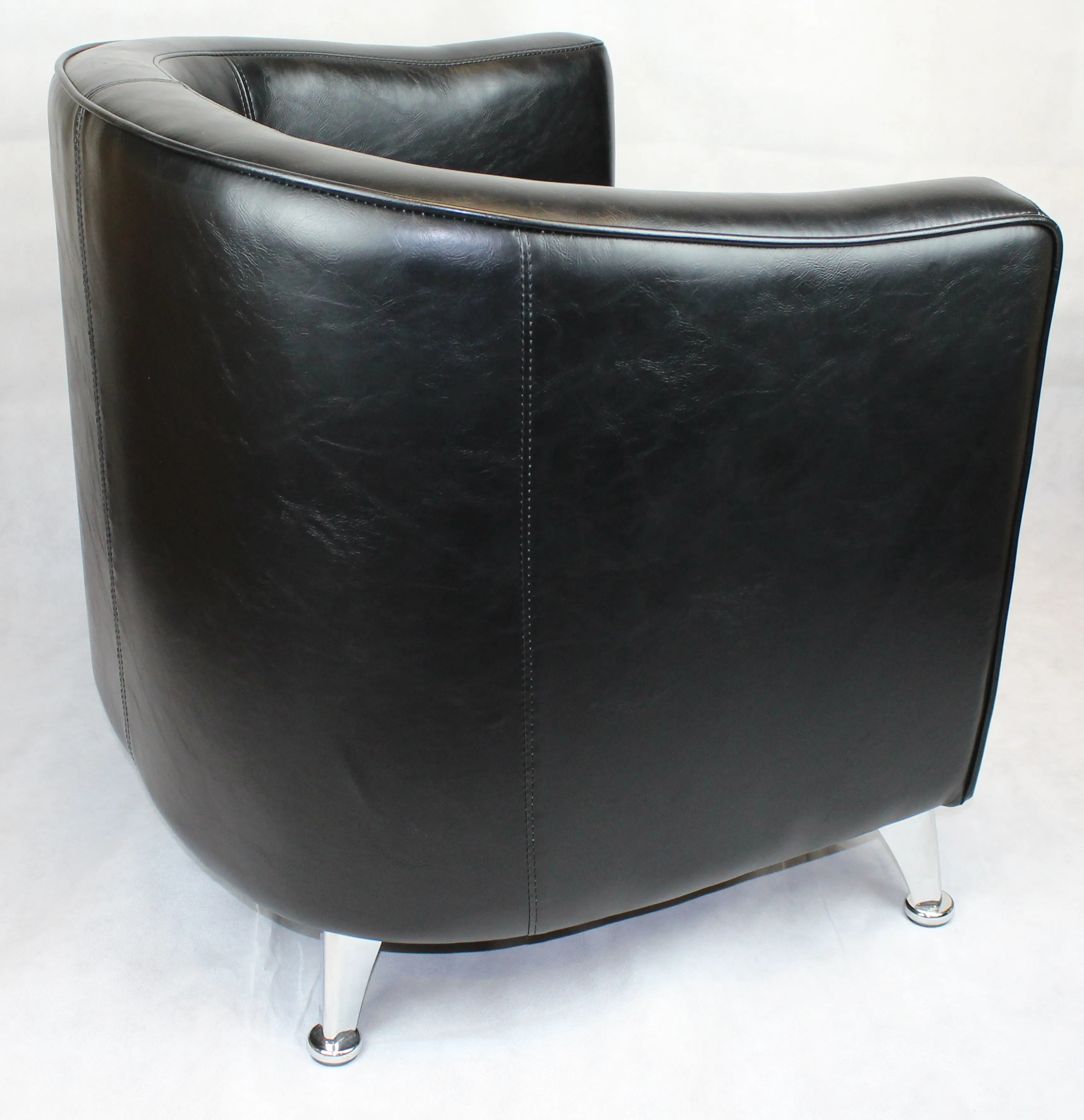 HB-022 Black Tub Reception Chair