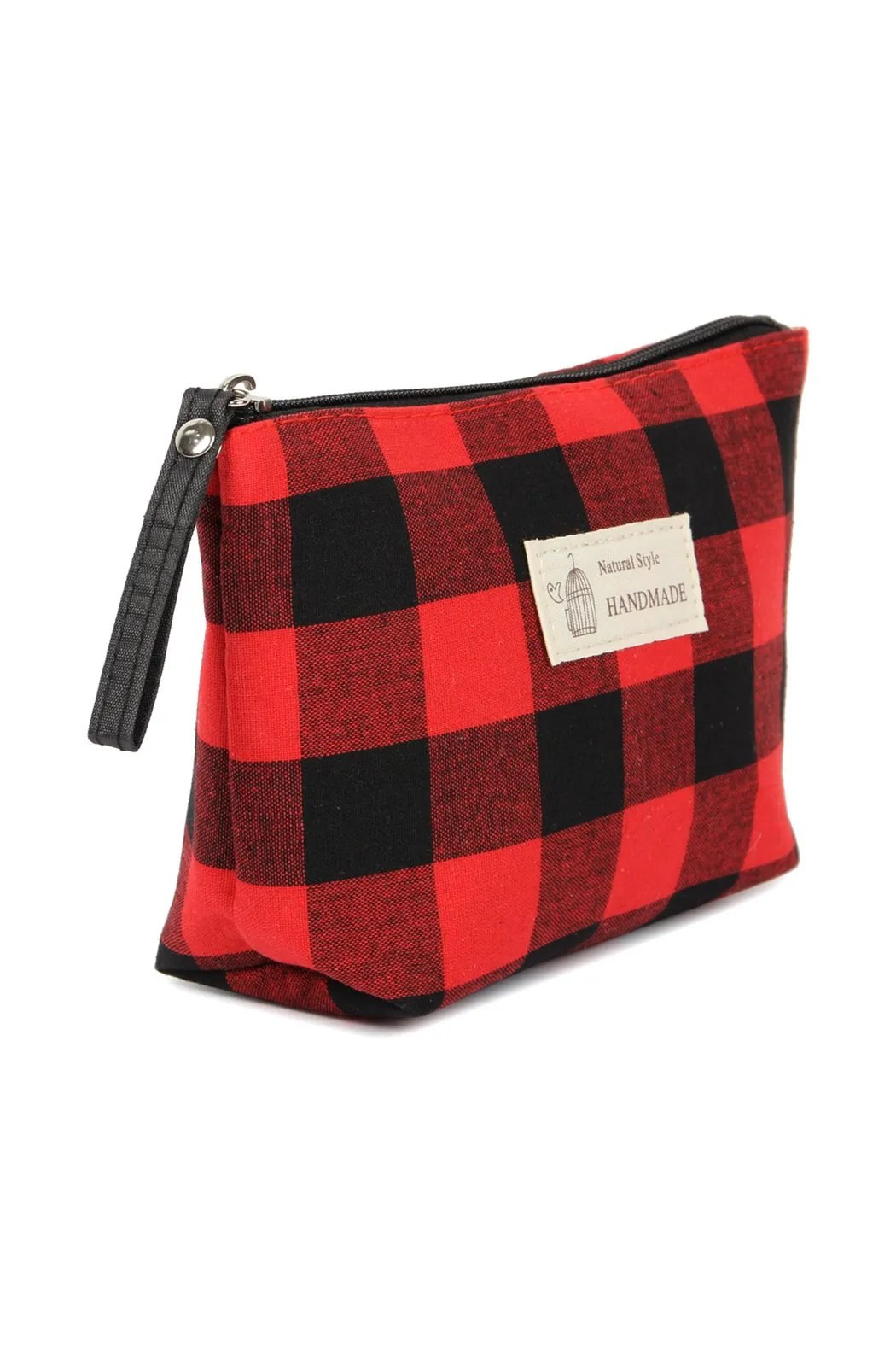 Hdg1586 - Plaid Design Cosmetic Bag