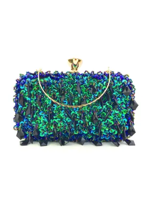 Holding Evening Double-sided Beaded Sequined Bag