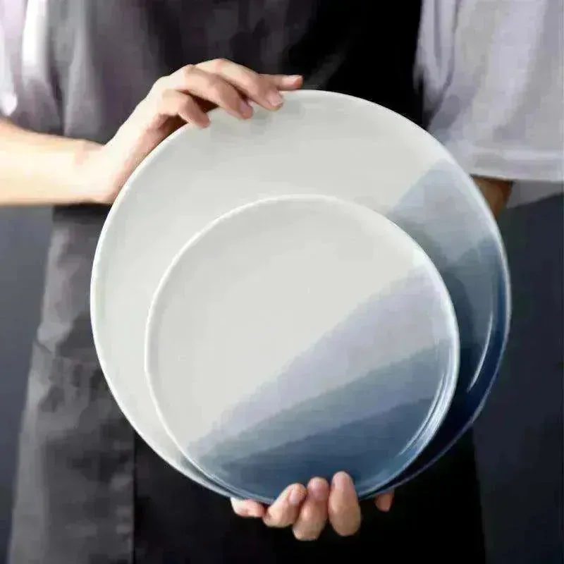 Home Creative Gradient Nordic Ceramic Plate Set