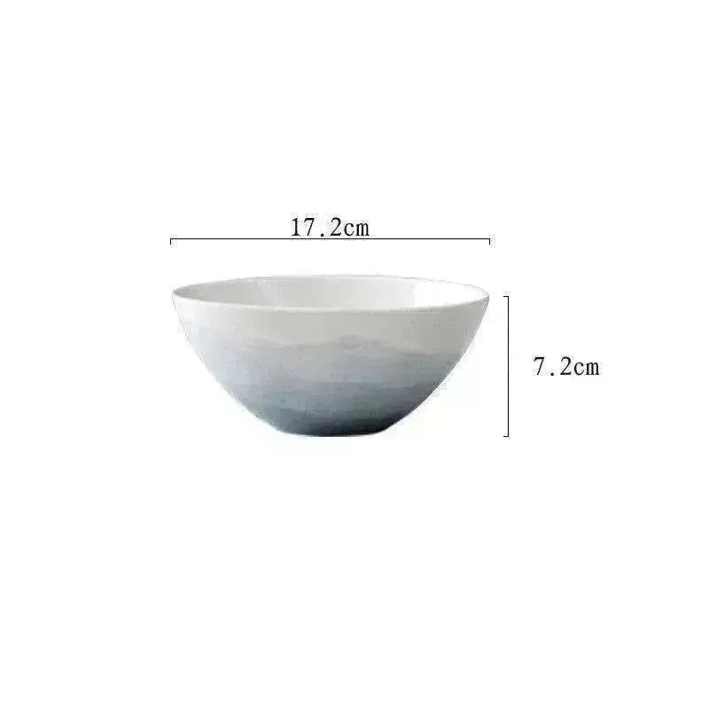 Home Creative Gradient Nordic Ceramic Plate Set