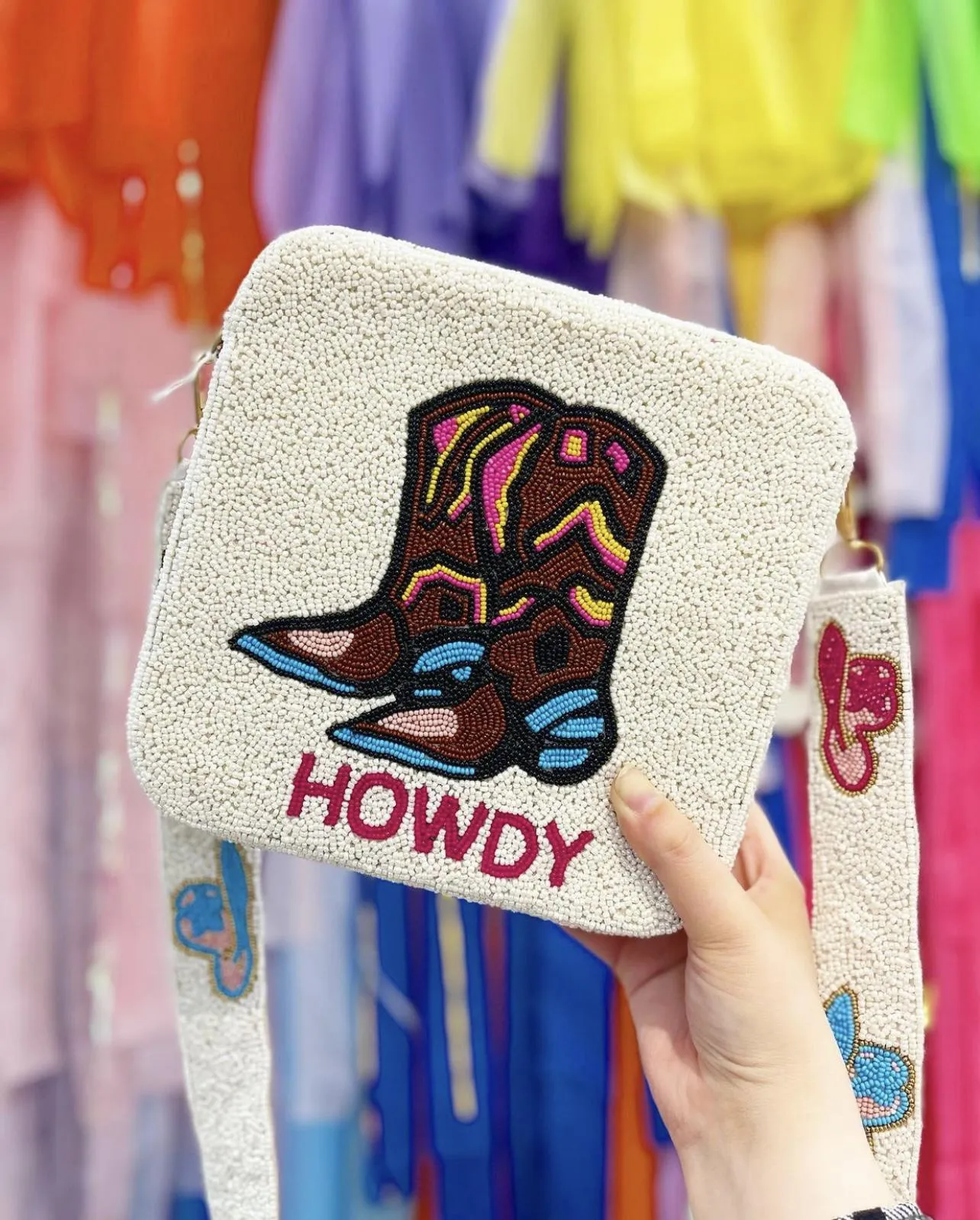 Howdy Beaded Crossbody