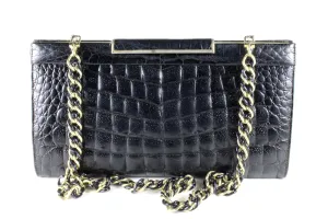 J. PEREZ crocodile skin handbag