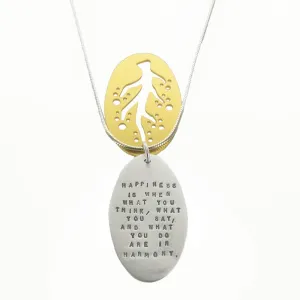 Kathy Bransfield Happiness and Harmony Ghandhi  Necklace