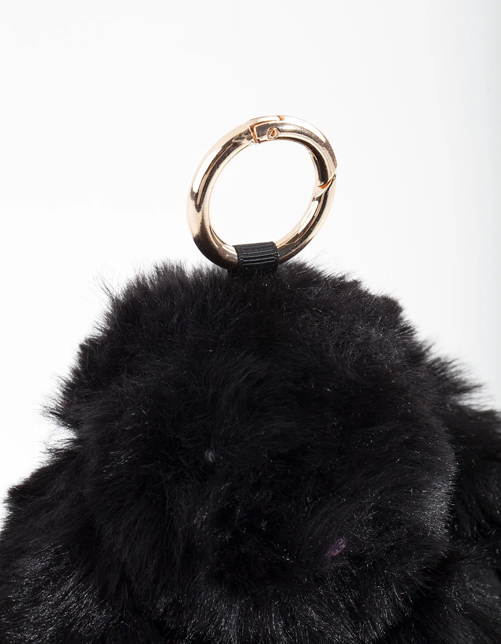 Kids Black Bunny Keyring