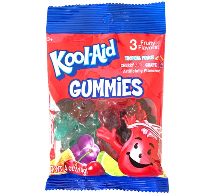 Kool-Aid Gummies 4oz Peg Bag