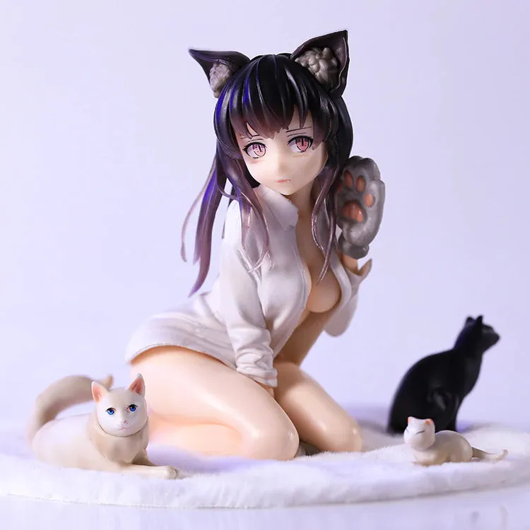 Koyafu Cat Girl Mia PVC Action Figure  | 14 Cms |