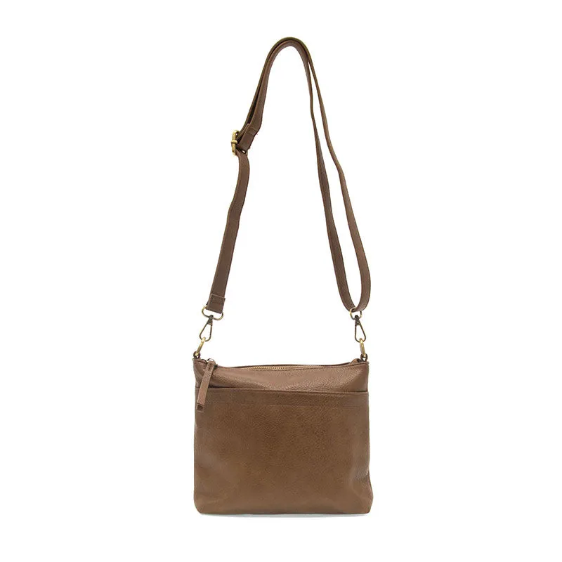 Layla Top Zip Crossbody Bag - L8105-63  -  Women's  FAWN