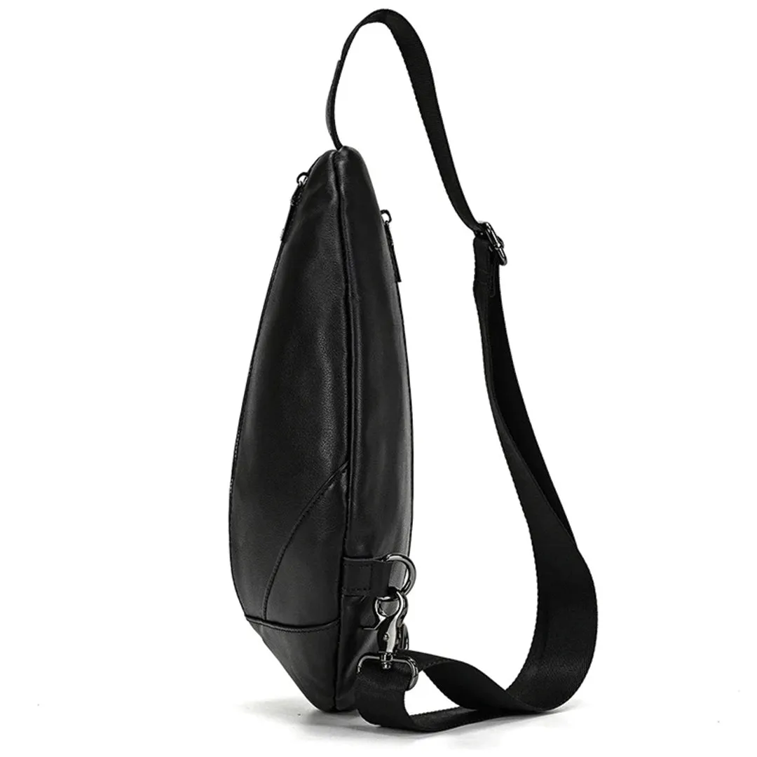 Leather Sling Chest Bag