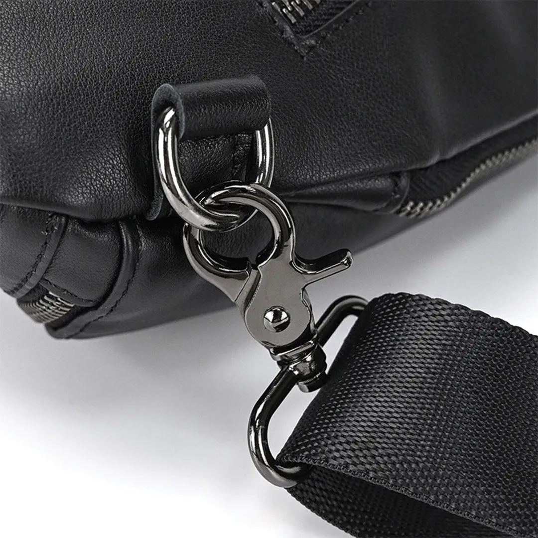 Leather Sling Chest Bag