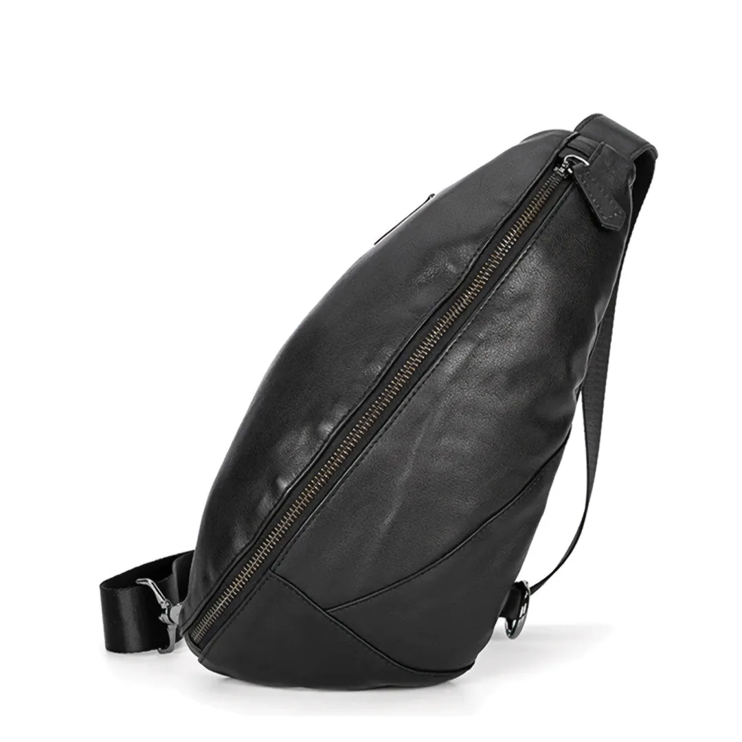 Leather Sling Chest Bag