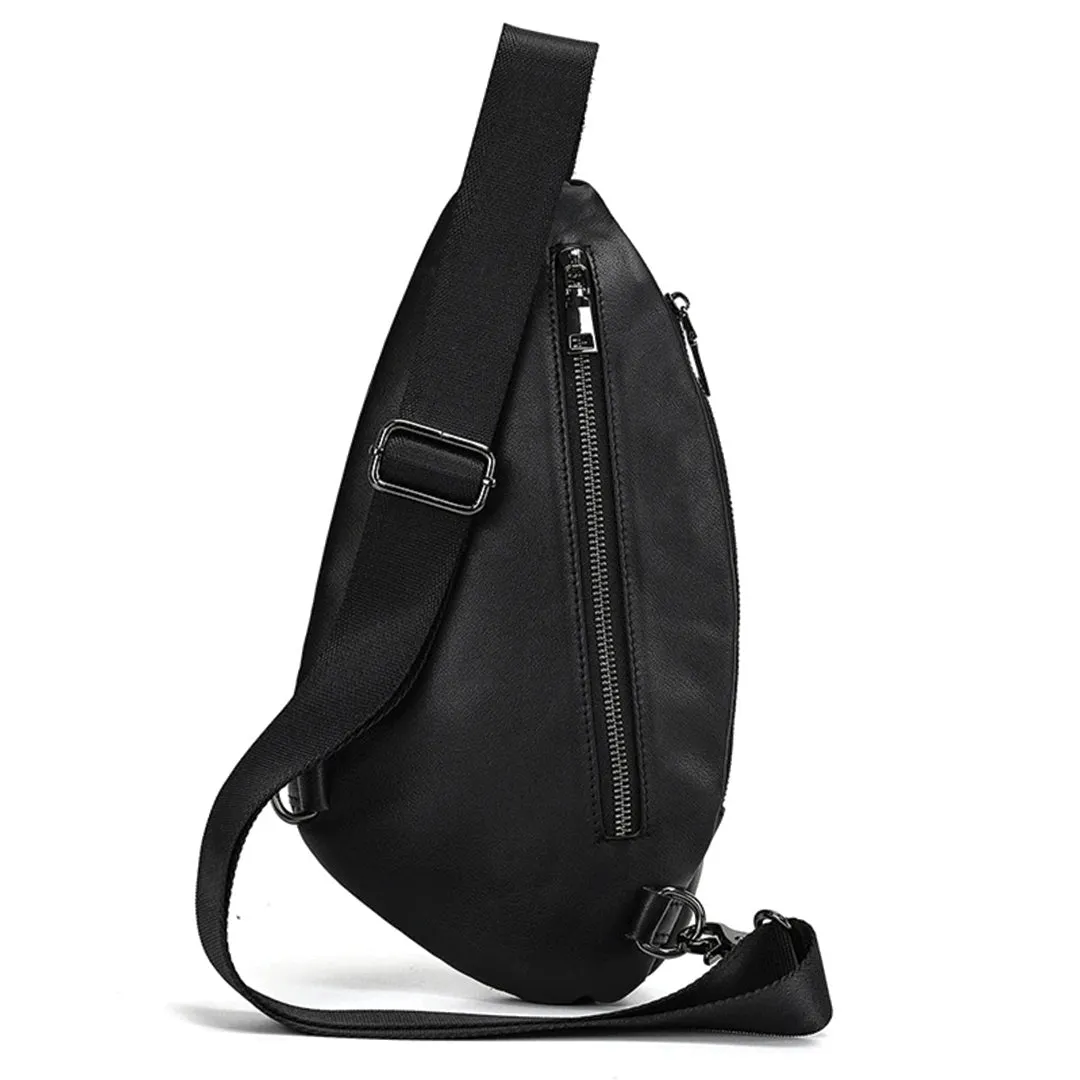 Leather Sling Chest Bag